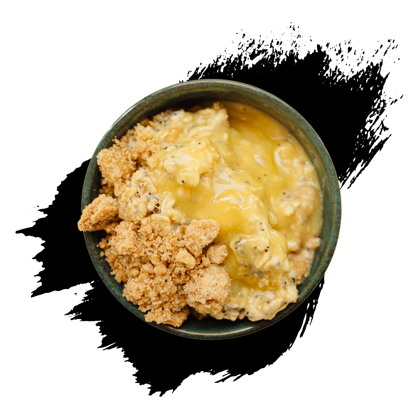 Lemon Overnight Oats with Crunchy Crumble