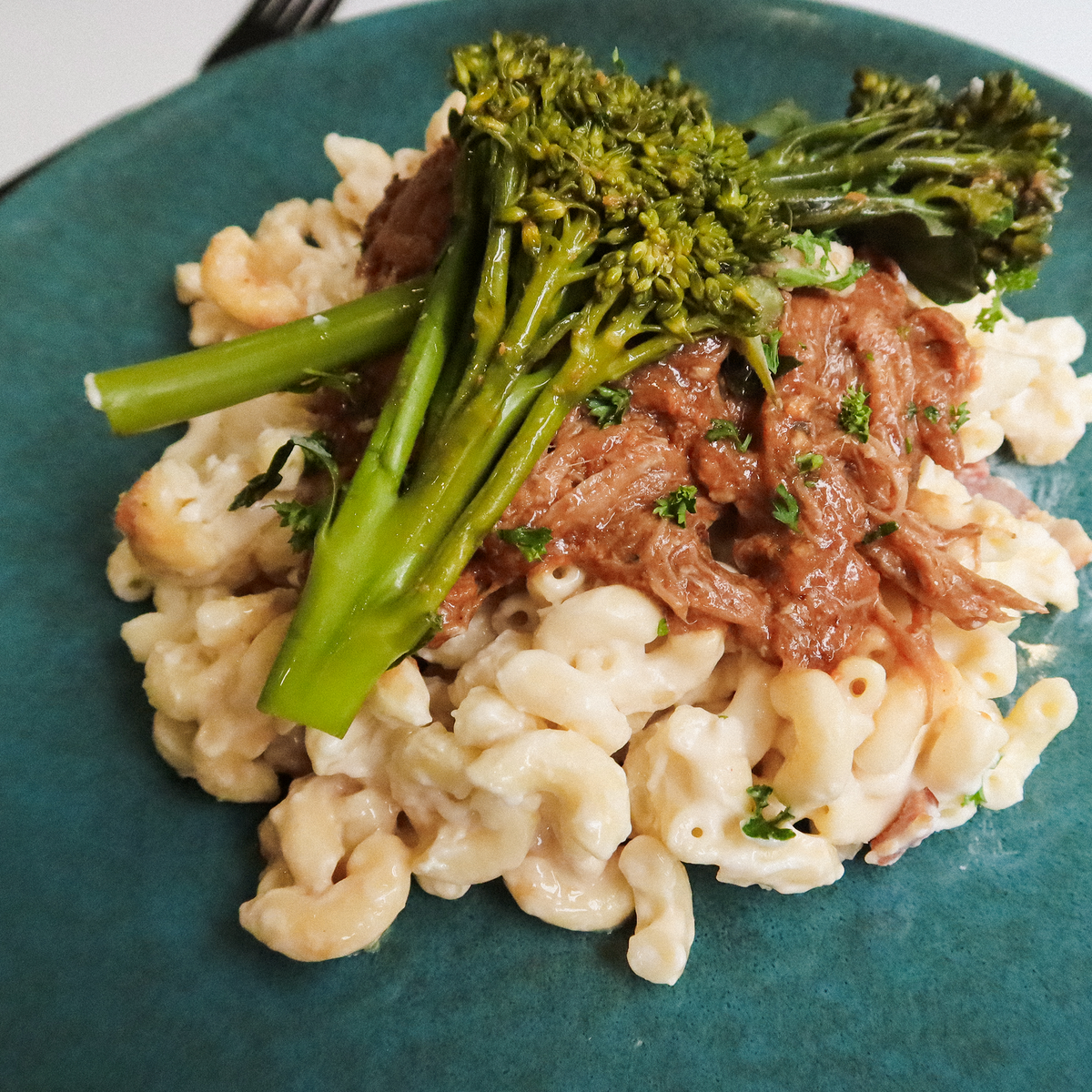 Pulled Pork Mac 'N' Cheese