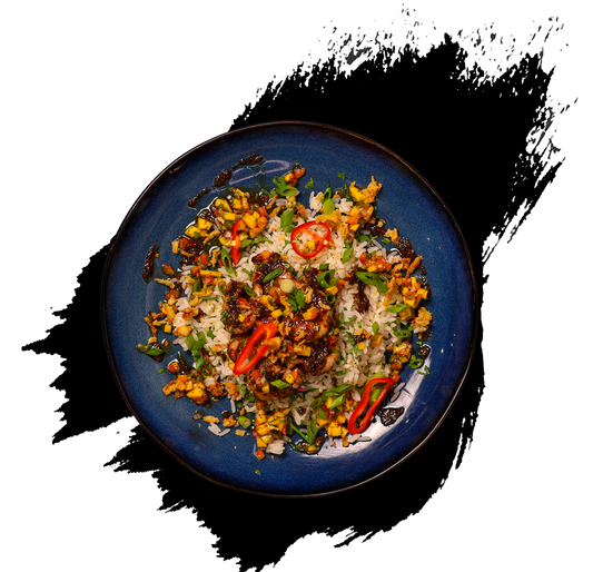 Jerk King Prawns & Coconut Rice