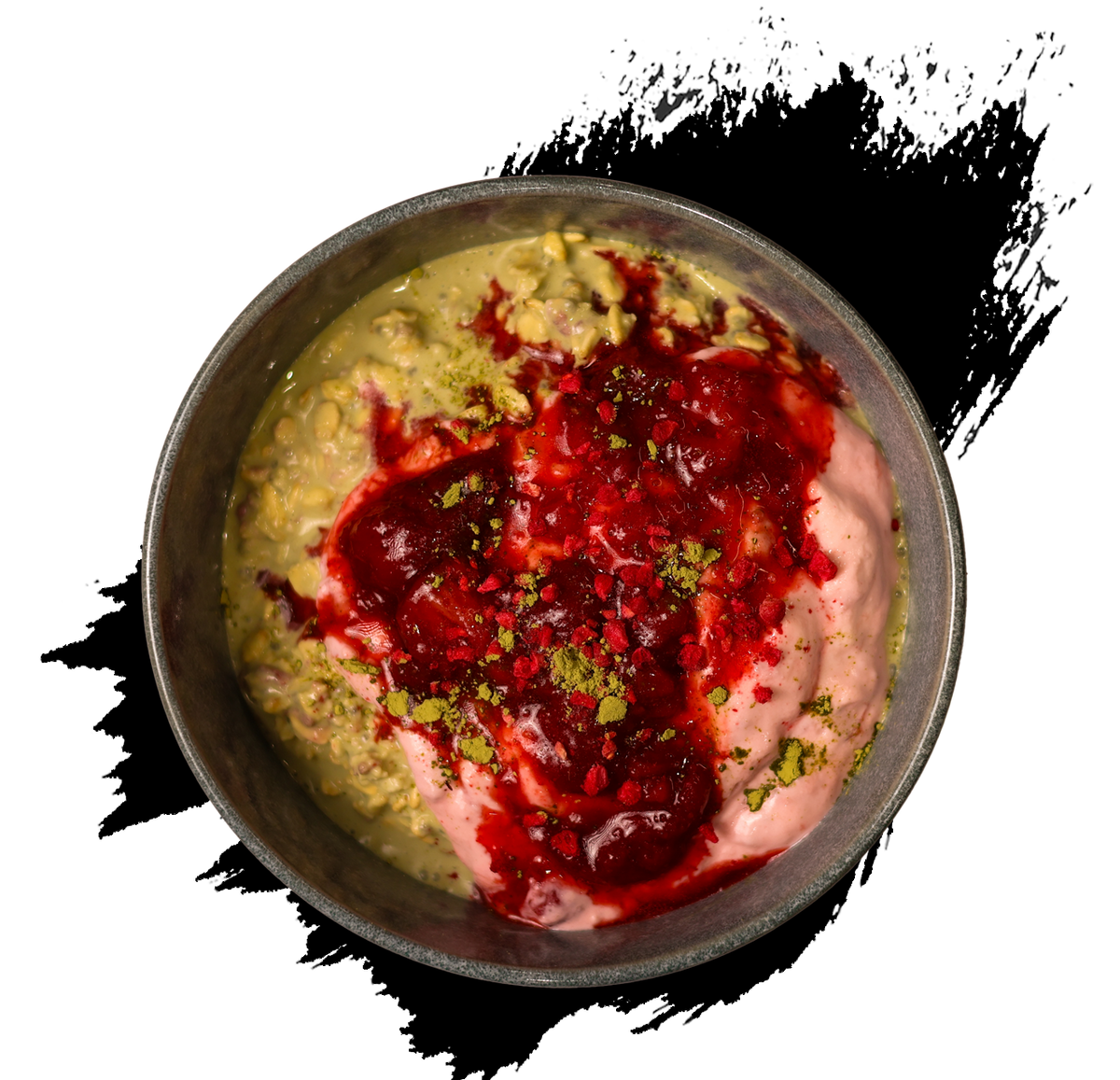 Strawberry Matcha Overnight Oats