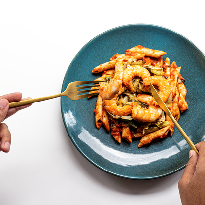 Chilli Garlic King Prawn Penne
