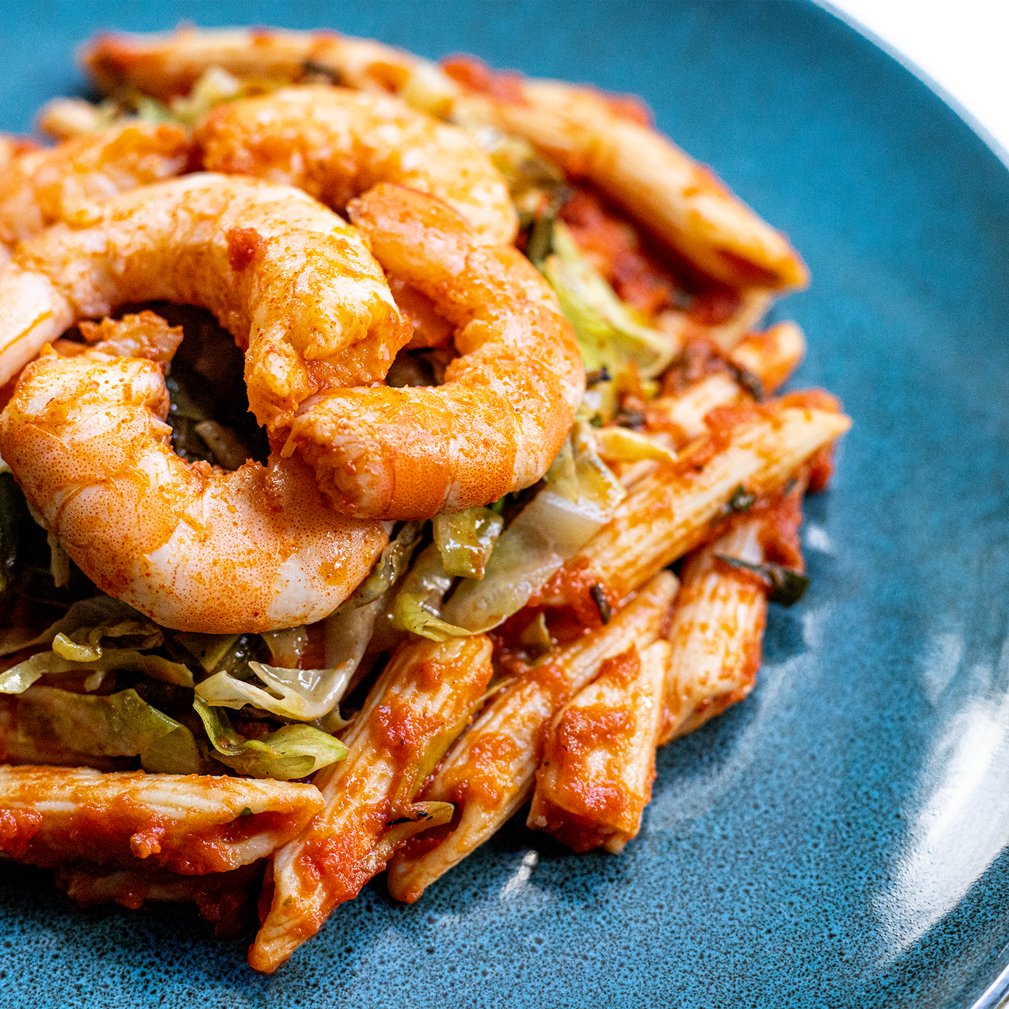 Chilli Garlic King Prawn Penne
