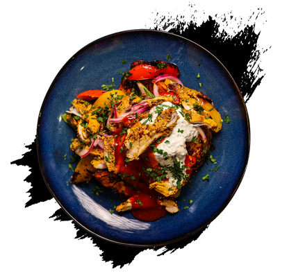 Chicken Shawarma Loaded Wedges