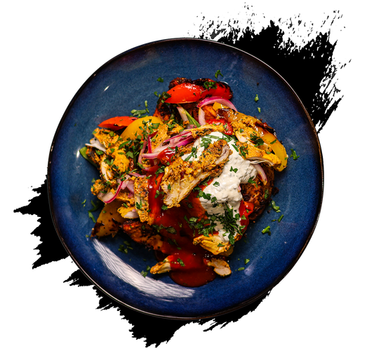 Chicken Shawarma Loaded Wedges