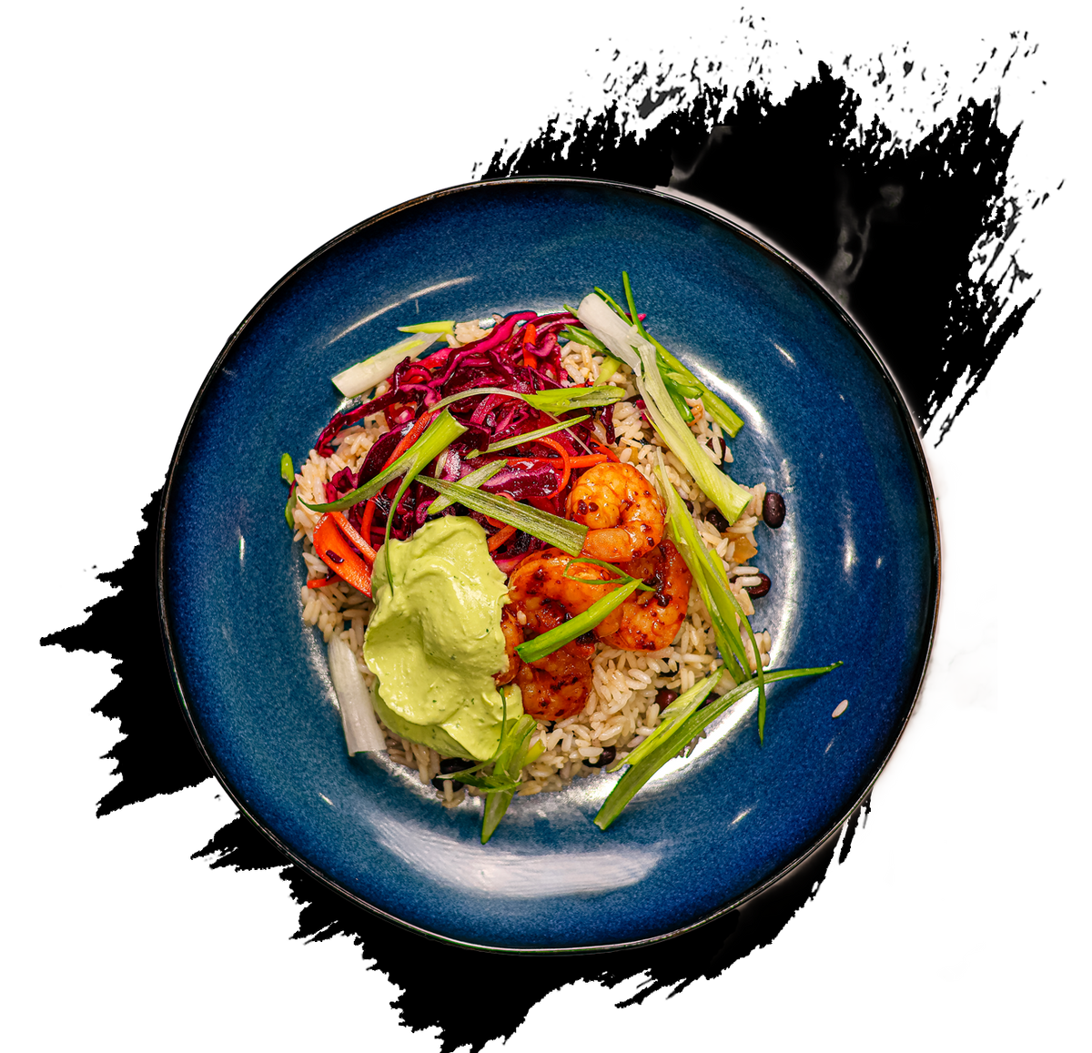 Chipotle King Prawns, Black Bean Rice