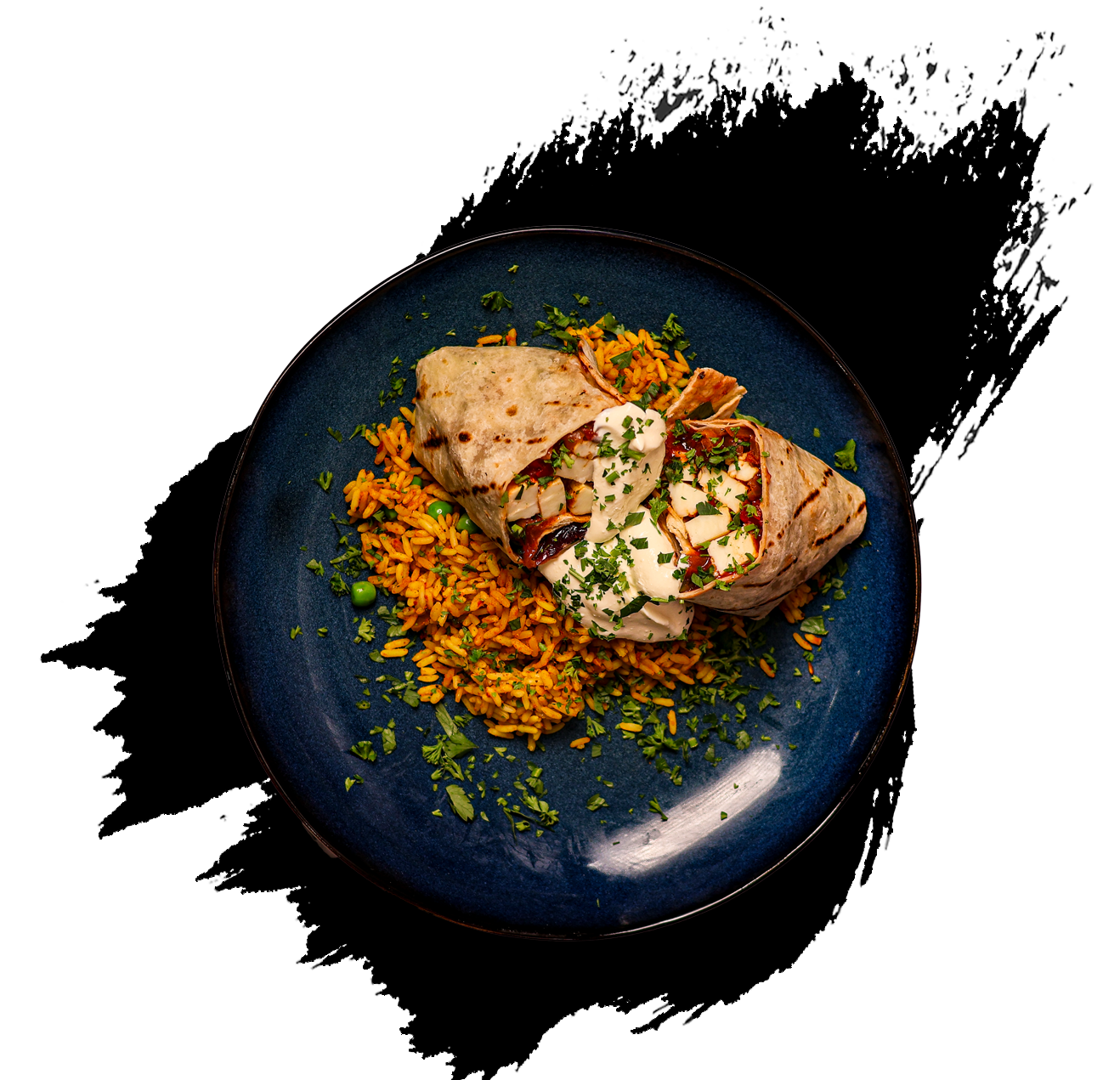 Halloumi Fajita Wrap