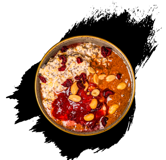 Peanut Butter Jelly Overnight Oats