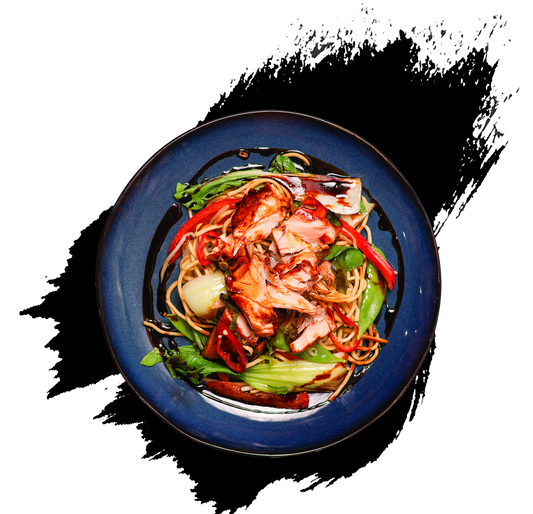 Teriyaki Salmon Noodles