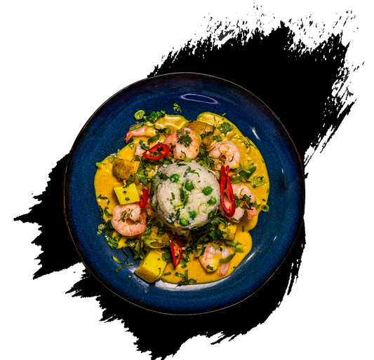 Thai Yellow King Prawn Curry