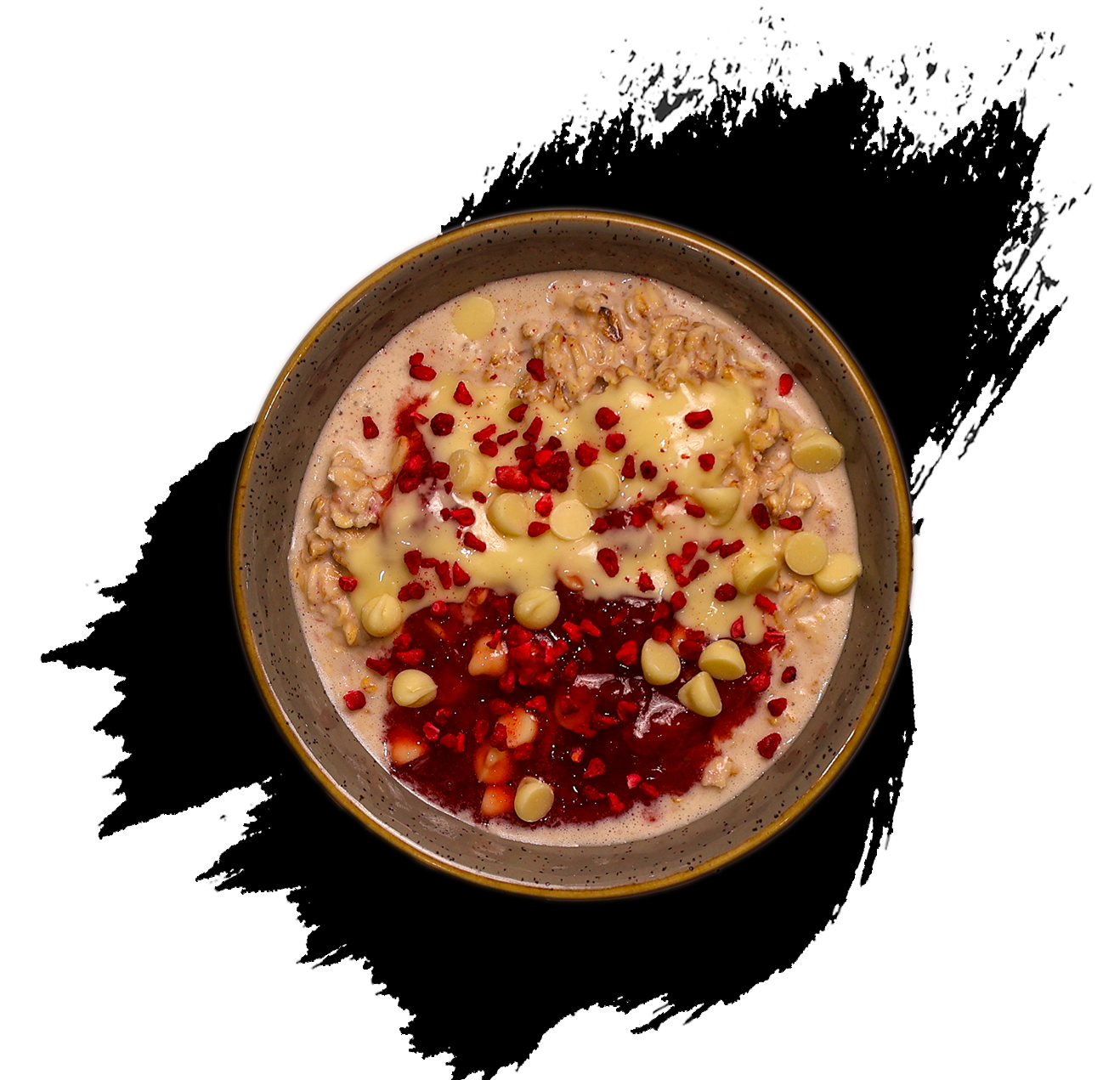 White Chocolate & Strawberry Overnight Oats