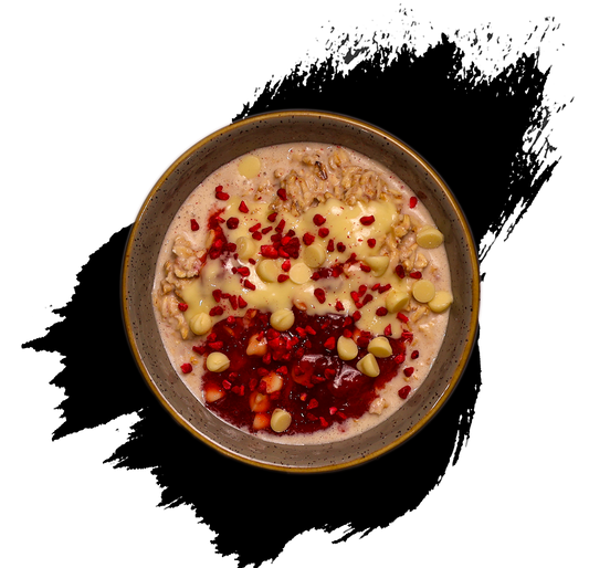 White Chocolate & Strawberry Overnight Oats