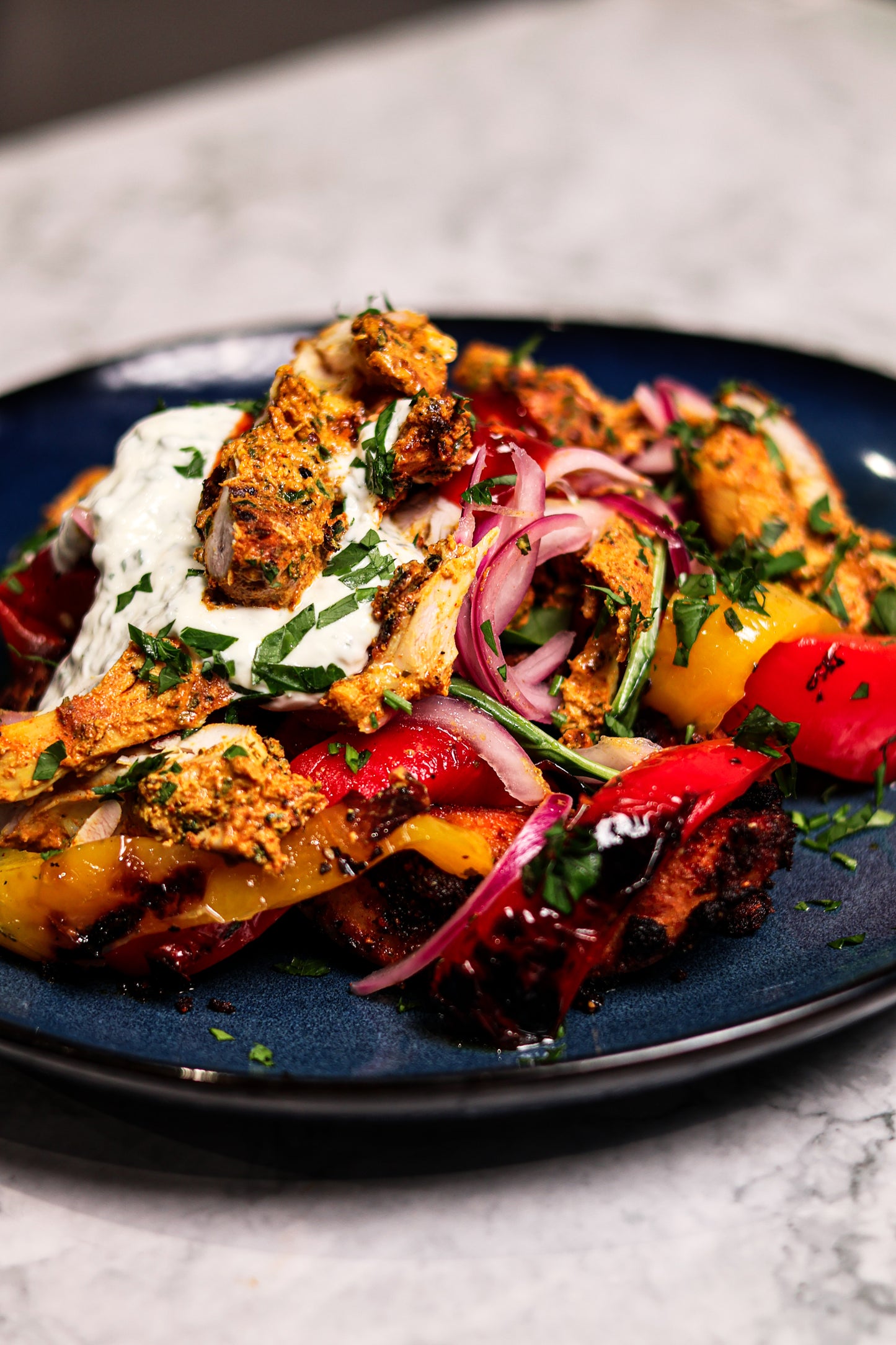 Chicken Shawarma Loaded Wedges