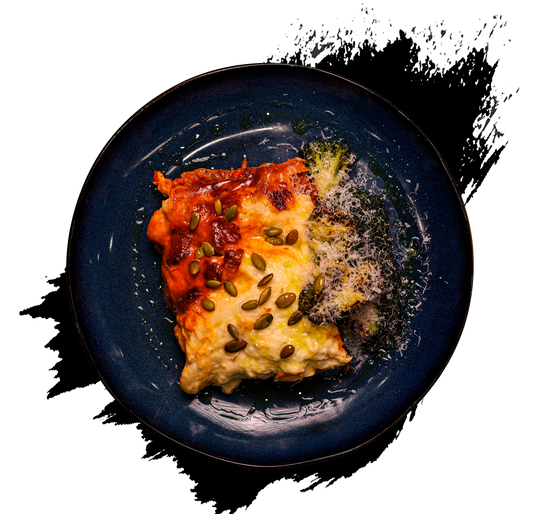 Roasted Red Pepper & Aubergine Lasagne