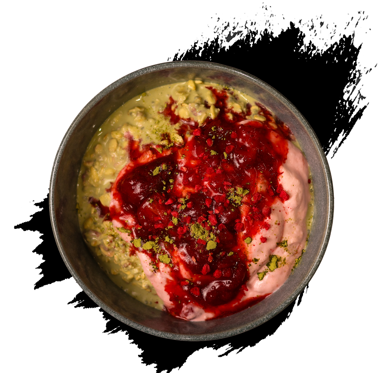 Strawberry Matcha Overnight Oats